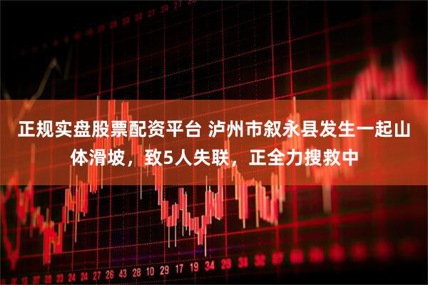 正規實盤股票配資平臺 瀘州市敘永縣發生一起山體滑坡，致5人失聯，正全力搜救中